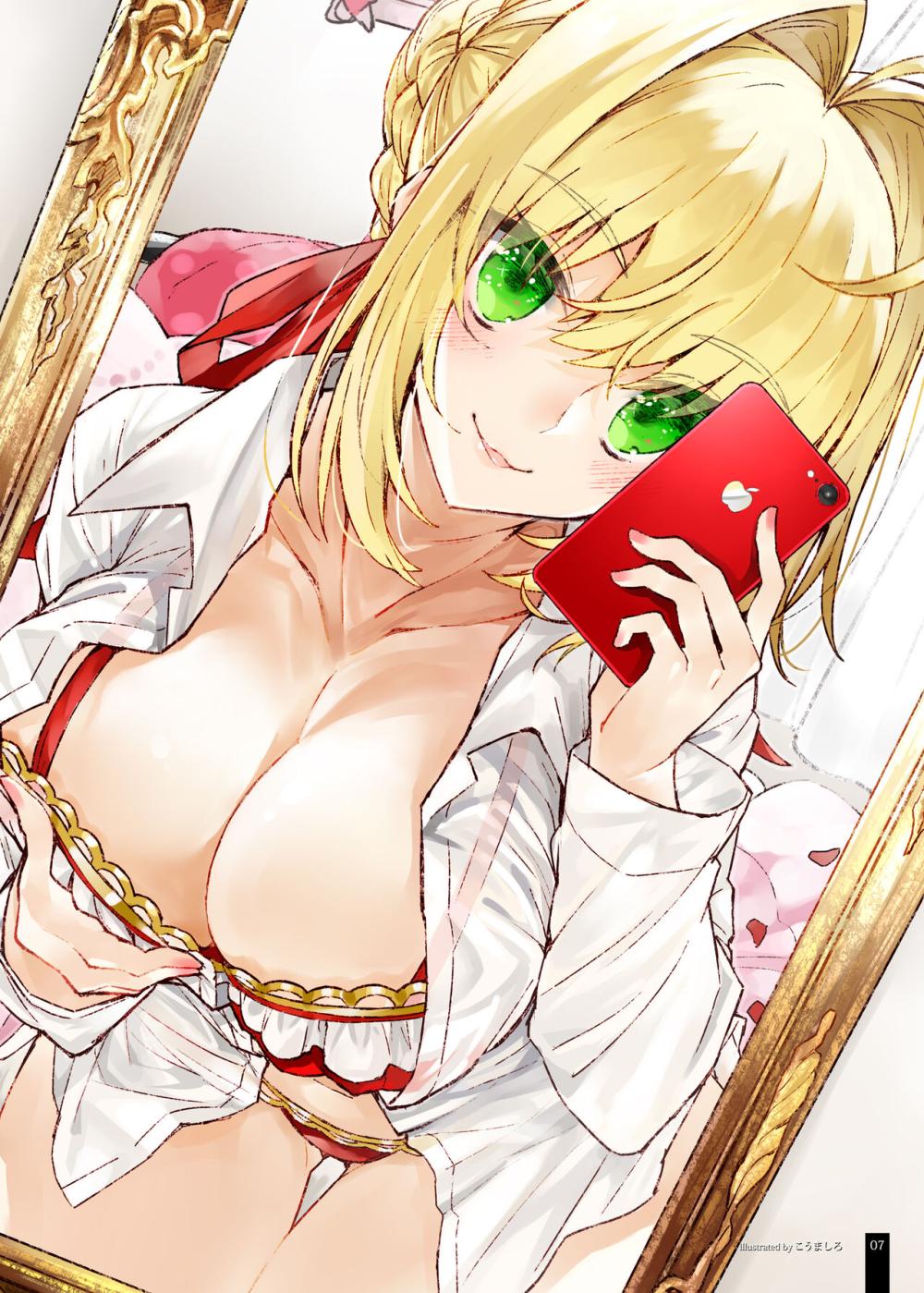 【Fate/Grand Order】巨乳で可愛い美少女たちがSNSにちょっぴりエッチな写真をアップしてファロワーを増やしちゃうサービスショット8