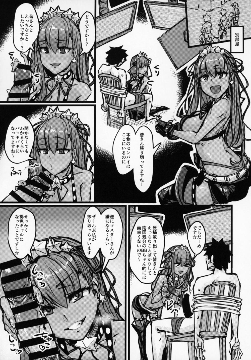 【Fate/Grand Order】南の島のホテルでBBちゃん主催でマスターを取り合ってマスターの分身にご奉仕しちゃうサーヴァントたちによるアナルセックスバトル10