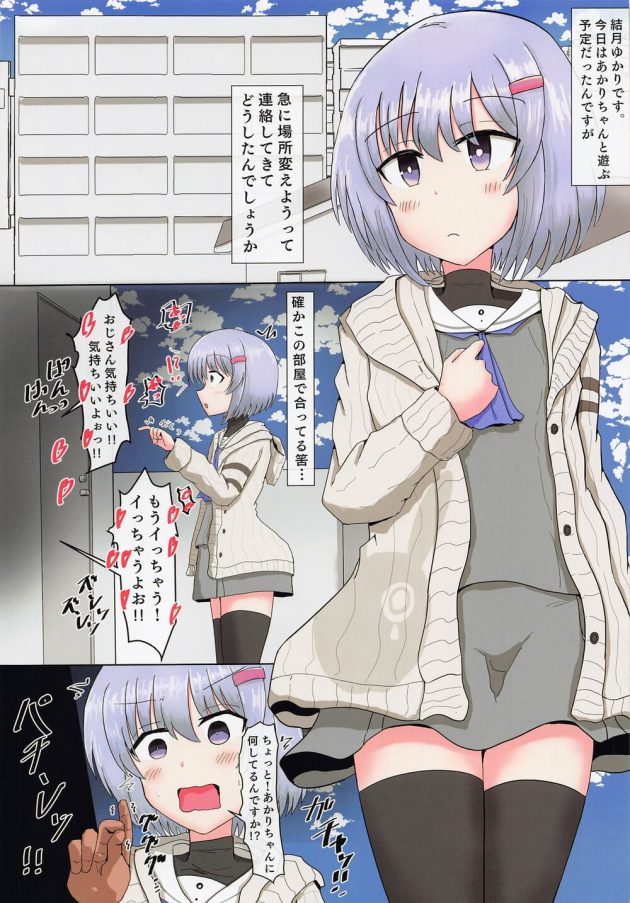 【VOICEROID】ロリ好きの変態おじさんに催眠をかけられた紲星あかりと結月ゆかりが未経験なのにカラダを弄ばれて性奴隷にされちゃう処女喪失エッチ8