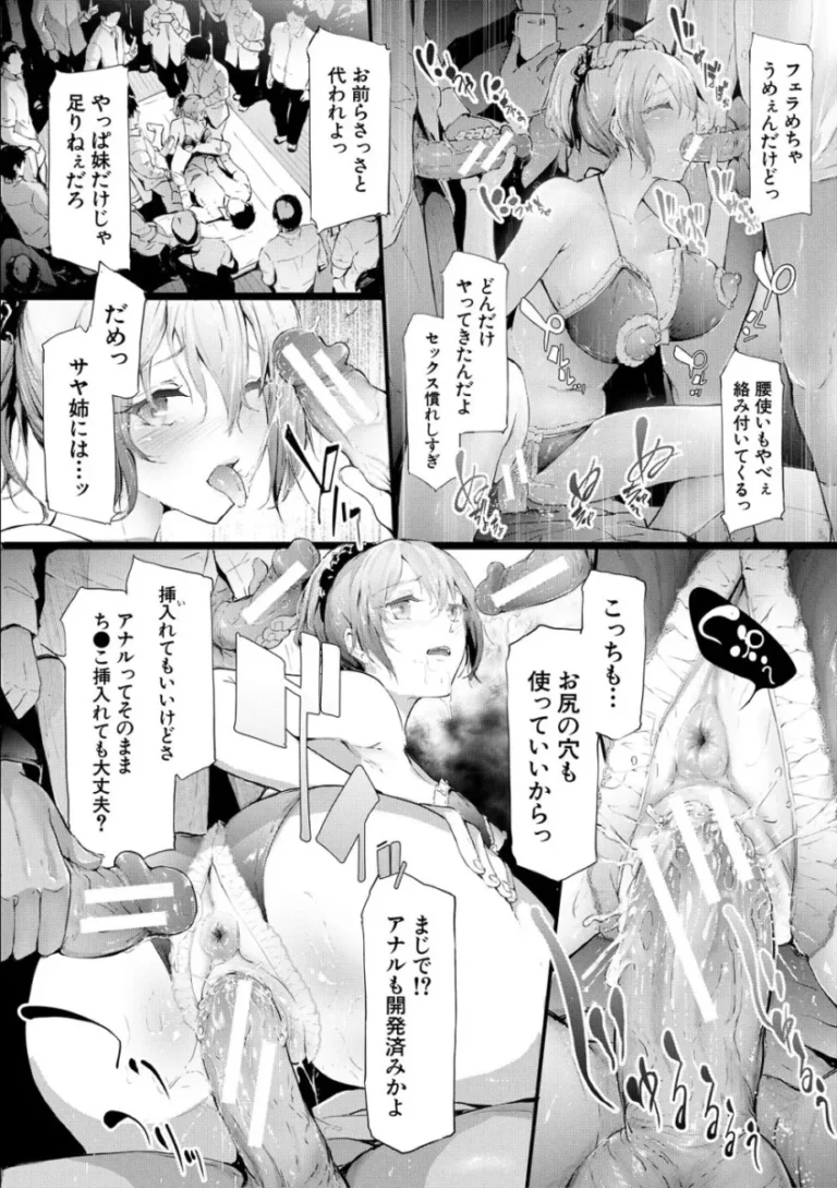 相思相愛な百合姉妹のサヤとヒナタが写真部の男子学生に盗撮画像で脅されてイヤイヤ要求に従っているうちにエスカレートして姉妹一緒に調教されちゃう無理やり寝取られエッチ148