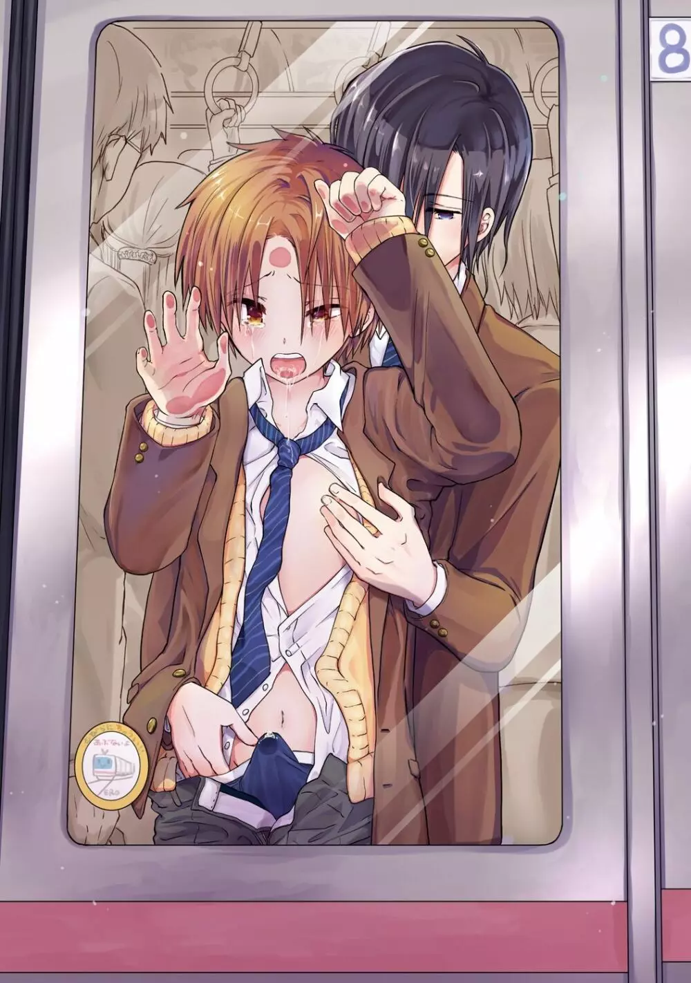 【BL漫画】通学の電車で毎日のように痴漢被害にあっていた男子学生がクラスの人気者に痴漢されている事にきづいてしまい脅されて好き勝手に調教されちゃうボーイズラブエッチ3