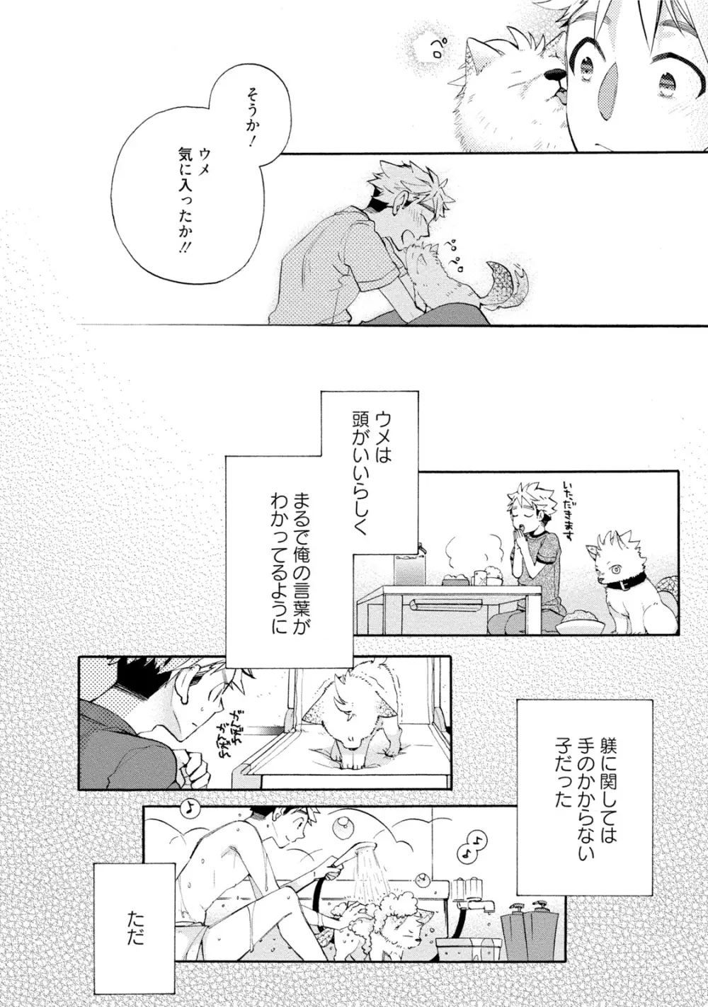 【BL漫画】都会に疲れて田舎で農業をはじめたイケメン青年が譲り受けたワンコの代わりに耳と尻尾が生えた男の子が現れて押し倒されて挿入させちゃうドキドキボーイズラブエッチ15