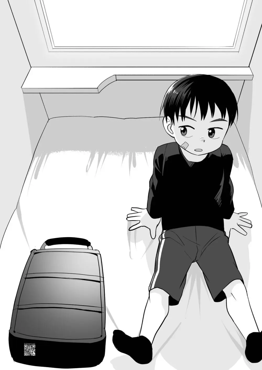 【BL漫画】不登校の男子学生が日常から逃げるように夜行列車に乗り込んだら車内で出会った少年と仲良くなりお互いの気持ちいいところを擦り合うドキドキボーイズラブエッチ34