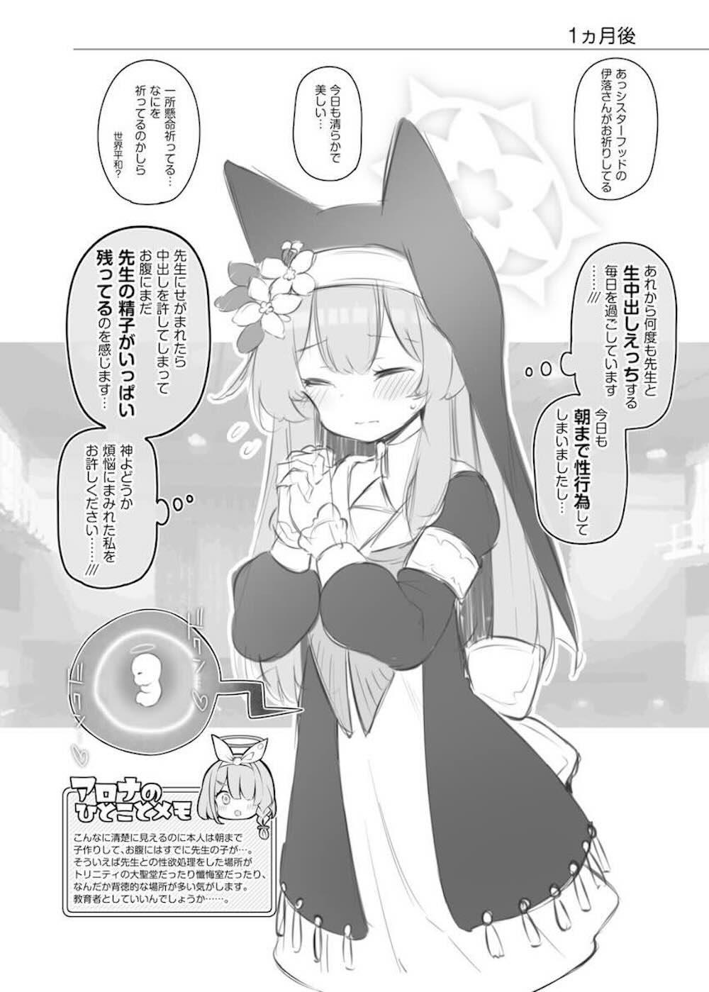 【ブルーアーカイブ 】内容を知らないまま先生係に立候補した伊落マリーが性欲処理をする事を知っても辞退せずに気持ち良くなってもらう為にドキドキご奉仕エッチ25