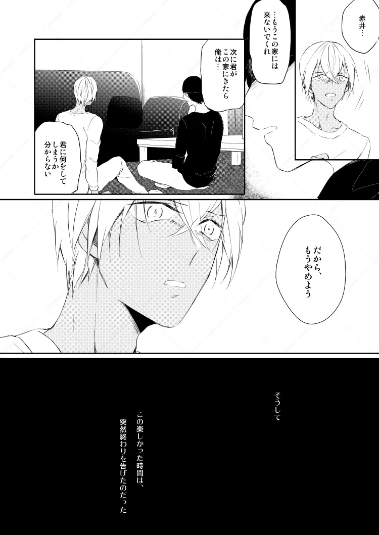 【BL漫画 名探偵コナン】業務用ビールサーバーを仕入れた赤井秀一が自宅で安室透とお酒を飲み交わしているうちに距離感が縮まりボーイズラブエッチ17