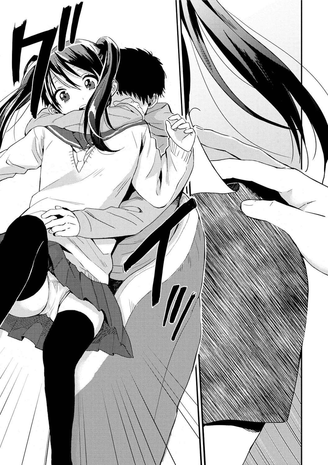 スクール水着姿のロリカワ美少女二人組がプールに連れて行ってくれると言っていたイケメンお兄ちゃんに強引に挿入されて気持ち良くなっちゃうドキドキ3Pエッチ25