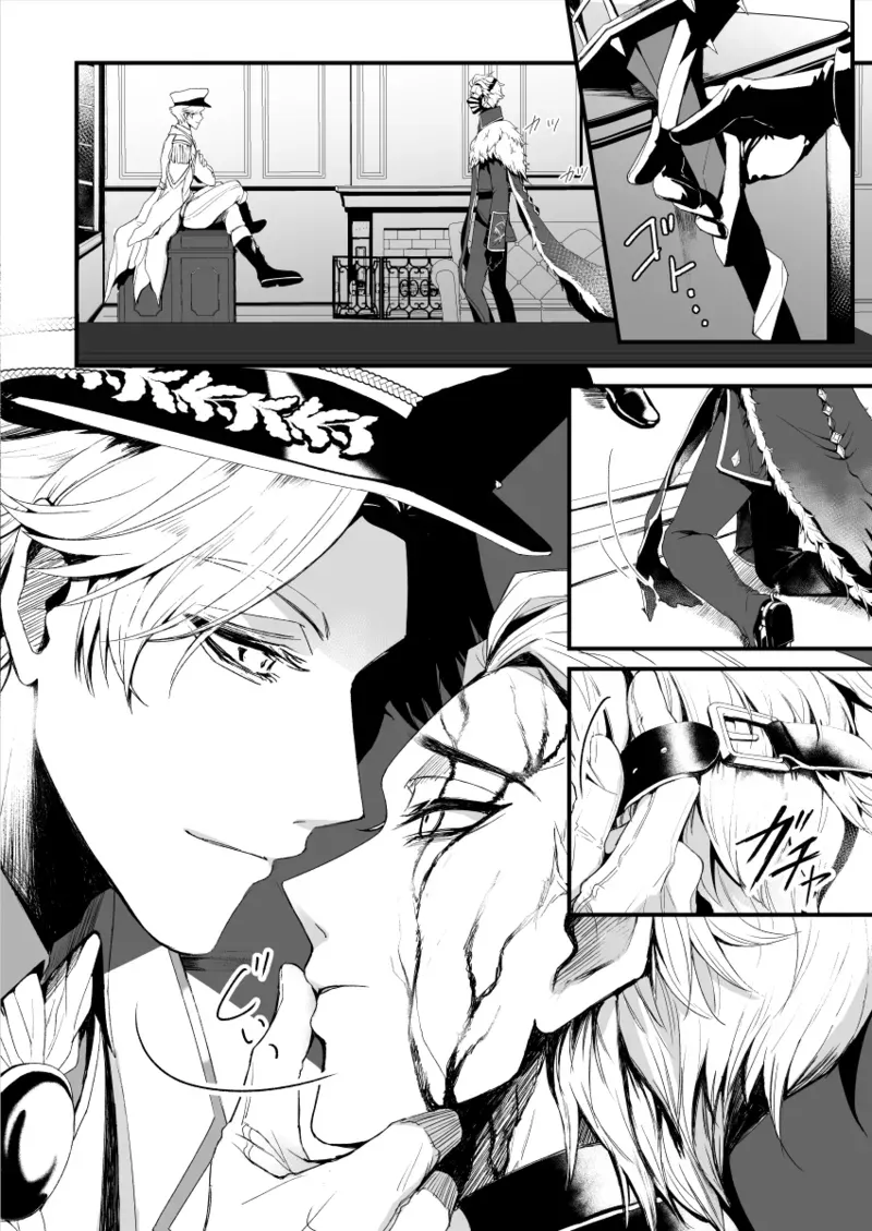 【BL漫画 IdentityV】アルヴァに会いに来るために過酷な収容所にやってきたヘルマンが過去の裏切りの悲しみをぶつける切ないボーイズラブエッチ8