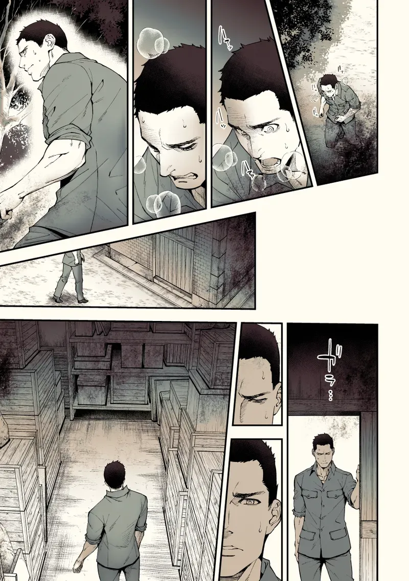 【BL漫画】約束を反故にしたことによって襲われてしまった日本兵が謎の村に流れ着き異様な儀式に巻き込まれちゃうドキドキボーイズラブエッチ48