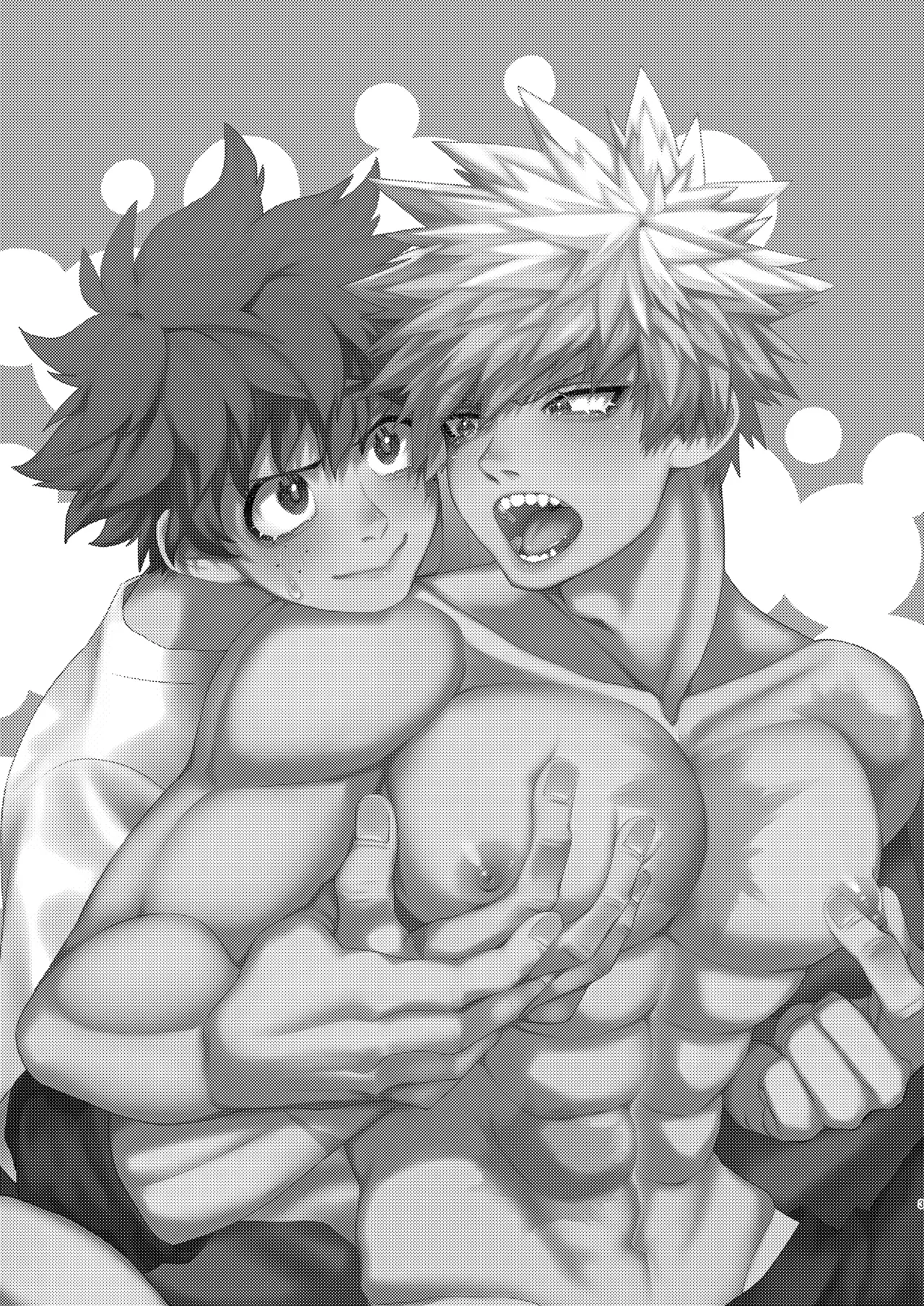 【BL漫画 僕のヒーローアカデミア】同棲を始めて半年の爆豪勝己の乳首が敏感になって心配な緑谷出久がいっぱい責めてイカせちゃうボーイズラブエッチ2