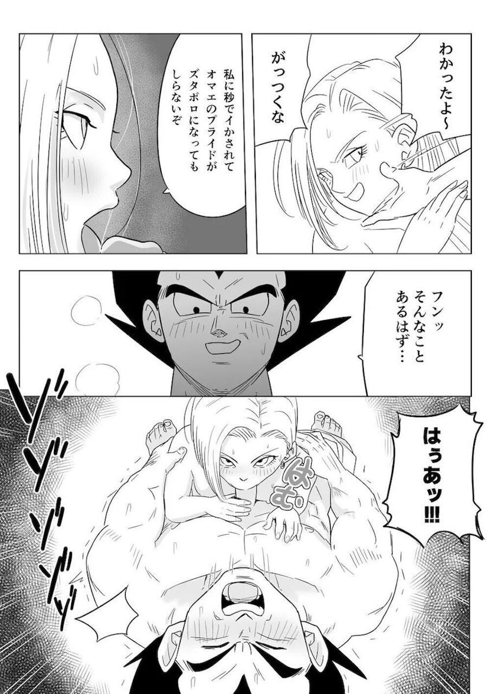【ドラゴンボール】普段は酒を飲まないベジータがお酒を飲み酔ってブルマと間違えて18号にキスしてその気にさせてしまいクリリンを裏切って連続絶頂セックス14