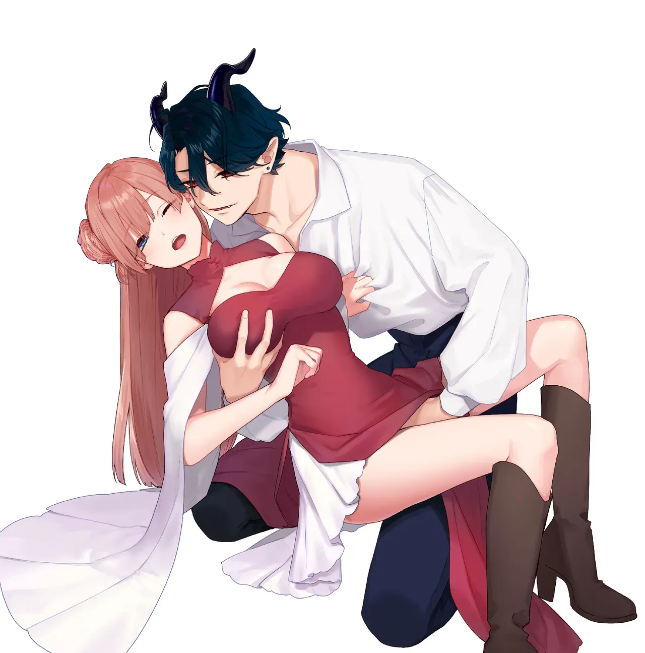 落ちこぼれの魔女に転生してしまったスレンダー美女が大事なイベントでイケメン淫魔を召喚してしまい二人暮らしをしてるうちに契約して愛してもらうイチャラブセックス1