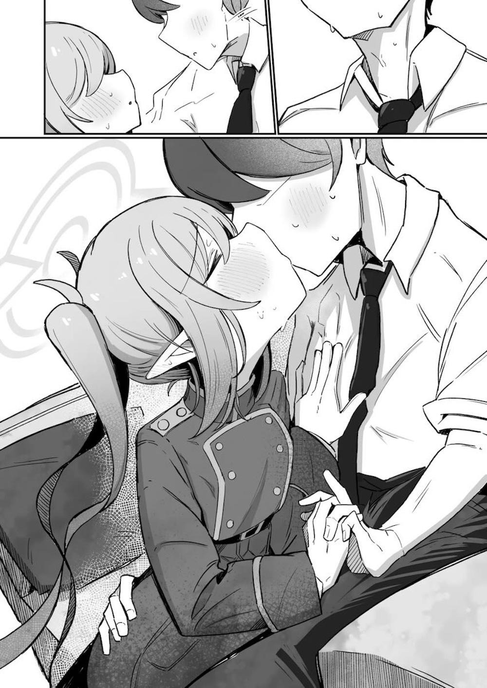 【ブルーアーカイブ】久しぶりにヒカリと一緒に当番に来た橘ノゾミが先生とヒカリの仲の良さに嫉妬して誘惑し理性崩壊させてドキドキ絶頂セックス11