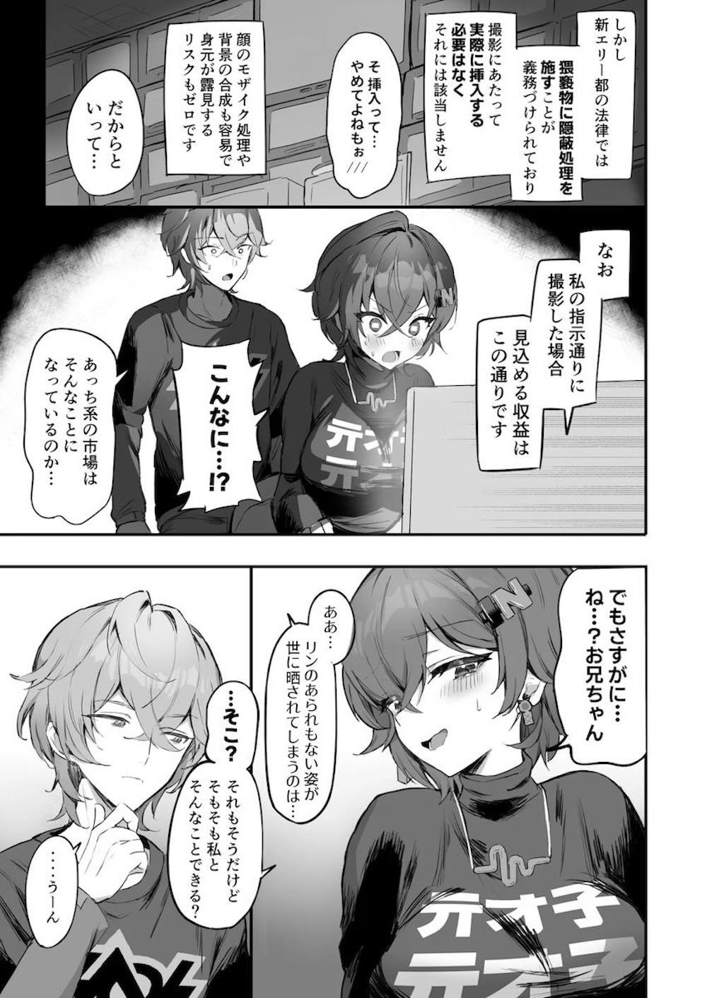 【ゼンレスゾーンゼロ】fairyの提案で金策のためAV撮影を試みるアキラとリンが絡み合ているうちに気持ち良くなり想いが溢れてしまい挿入を許して絶頂しちゃう禁断の近親相姦セックス4