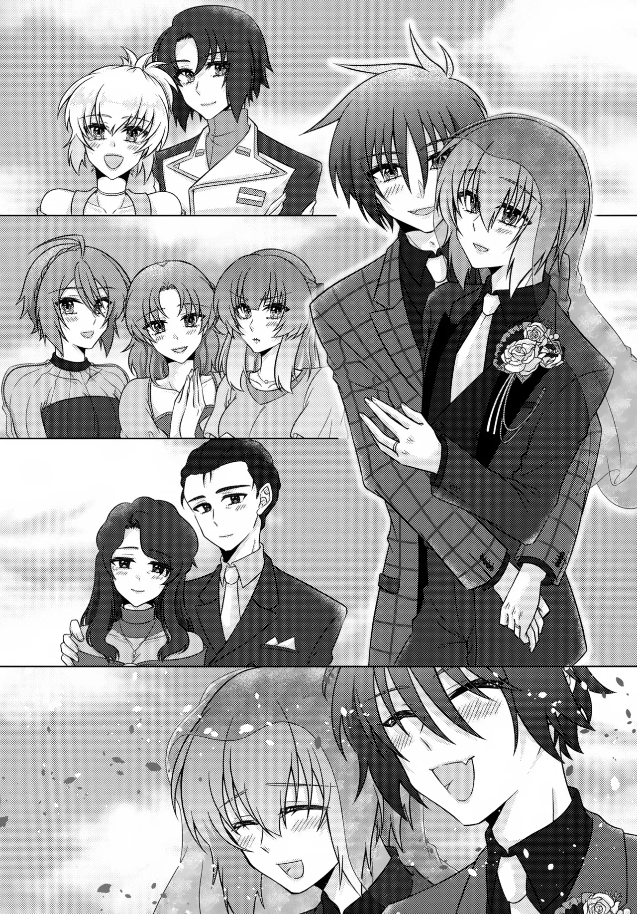 【BL漫画 ガンダムSEED】みんなに祝福させらなが結婚式をあげたシンとキラが初夜に可愛い下着姿で恥じらいながらもお互いを愛し合うボーイズラブエッチ3