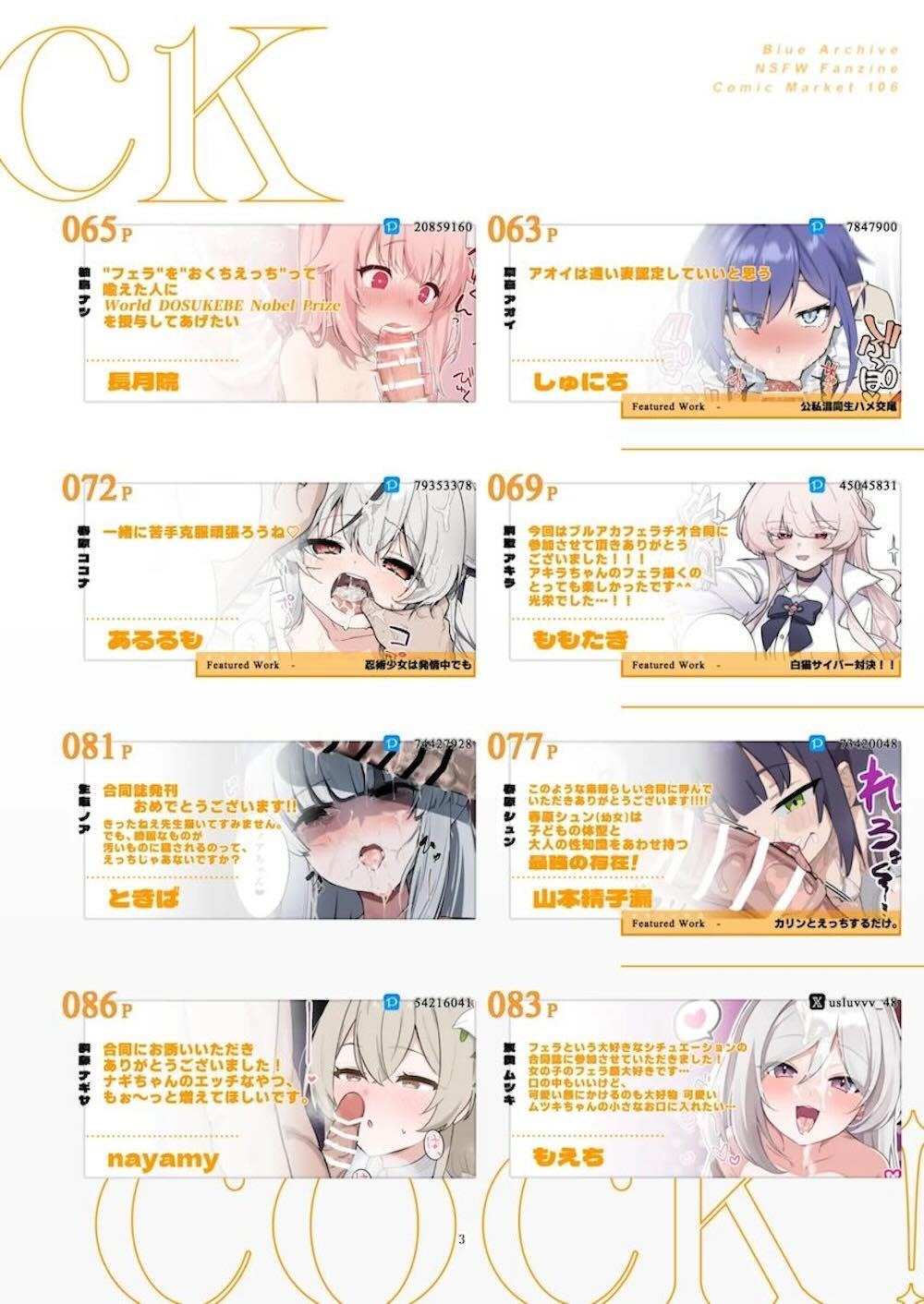 【ブルーアーカイブ】学校に通う尾刃カンナや柚鳥ナツのアイドル系女子校生が発情して先生の巨根を咥えこんで気持ち良くしてあげるご奉仕プレイ4