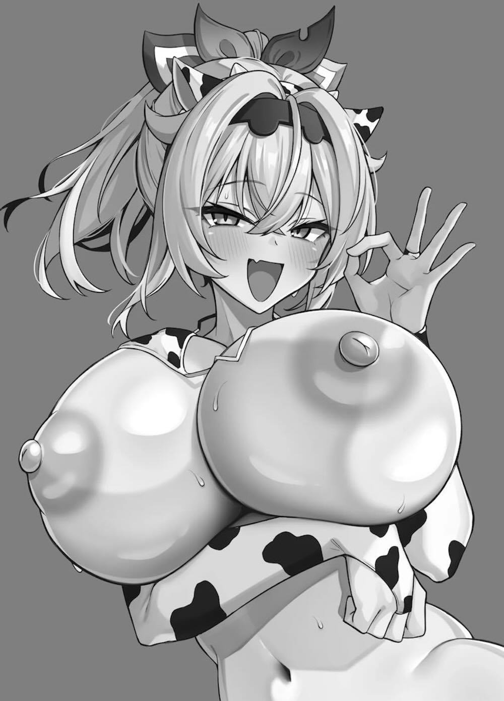 【ホロライブ】催眠アプリで発情してエッチなコスプレをした風真いろはが牛柄ビキニで何度もご奉仕しちゃうドキドキ絶頂セックス2