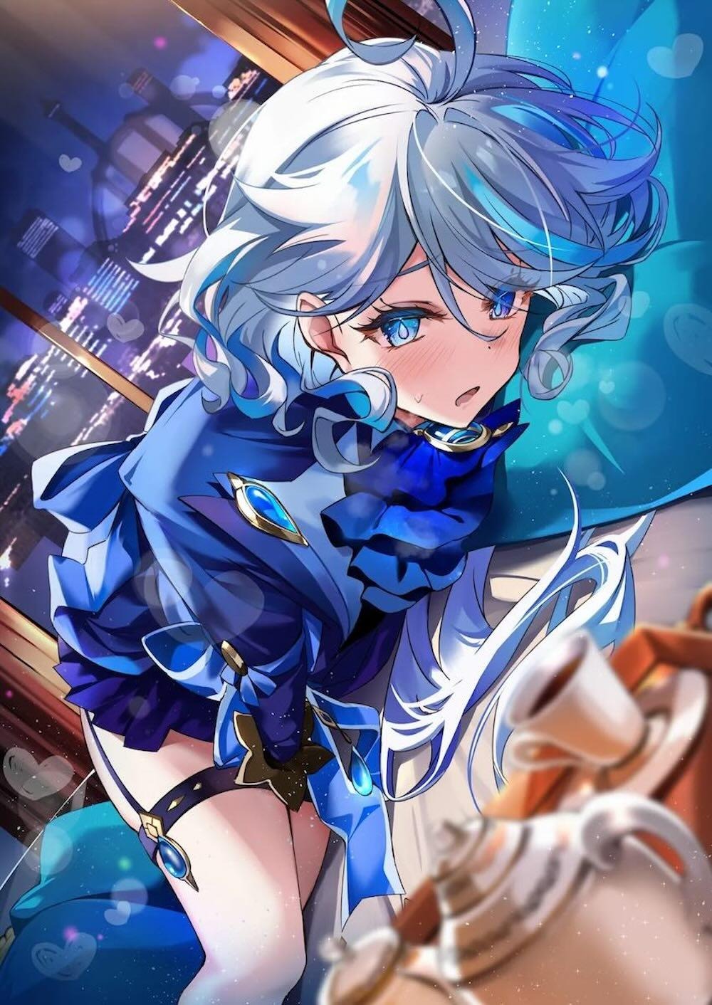 【原神】役目を終えてフォンテーヌで生きるフリーナがアダルトなショーの構成と指導を依頼されて逃げようとするが性に奔放な村の男達に持て囃され流されちゃう乱交2穴エッチ29