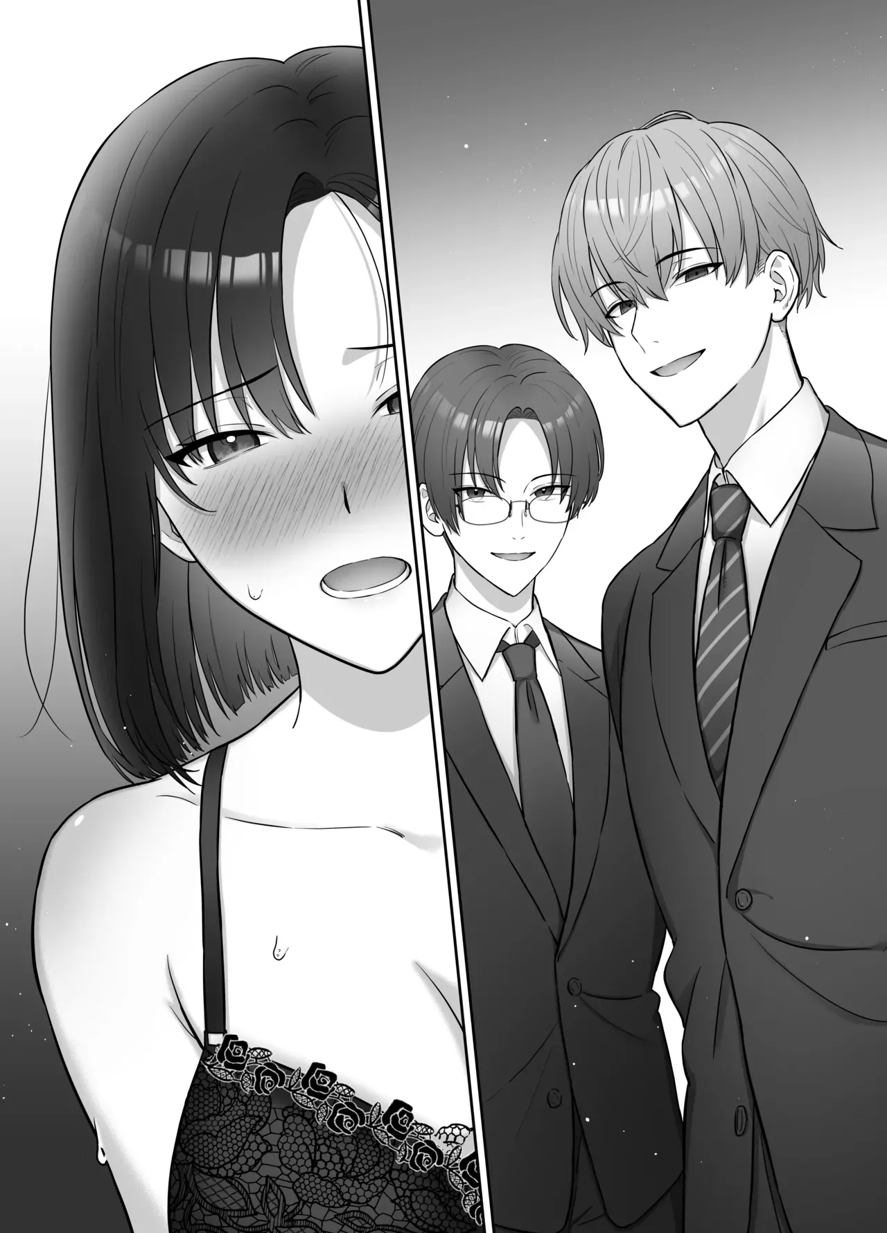 いまだに大きなプロジェクトを成功させていない美人OLさんが昼間は部下のイケメン男子と夜は立場が逆転して言いなりになっちゃうドキドキ3Pセックス30