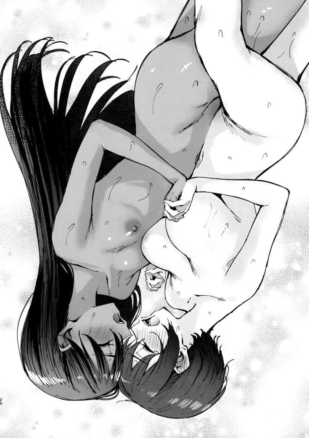 【レズ漫画 機動戦士Gundam GQuuuuuuX】売れる顔だと言われレズ風俗で働き始めたマチュのもとにコモリやニャアンが訪れてイチャイチャレズエッチ19