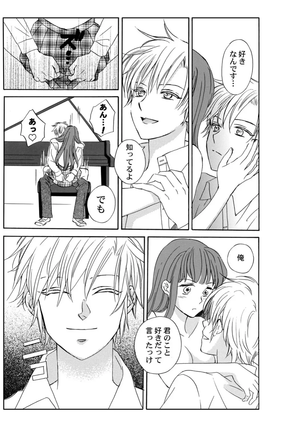 遊び人で有名なイケメン男子生徒2人が唯一堕ちない真面目な幼馴染女子校生を落とす事を賭けて勝負しているうちに惹かれちゃうドキドキラブゲーム86