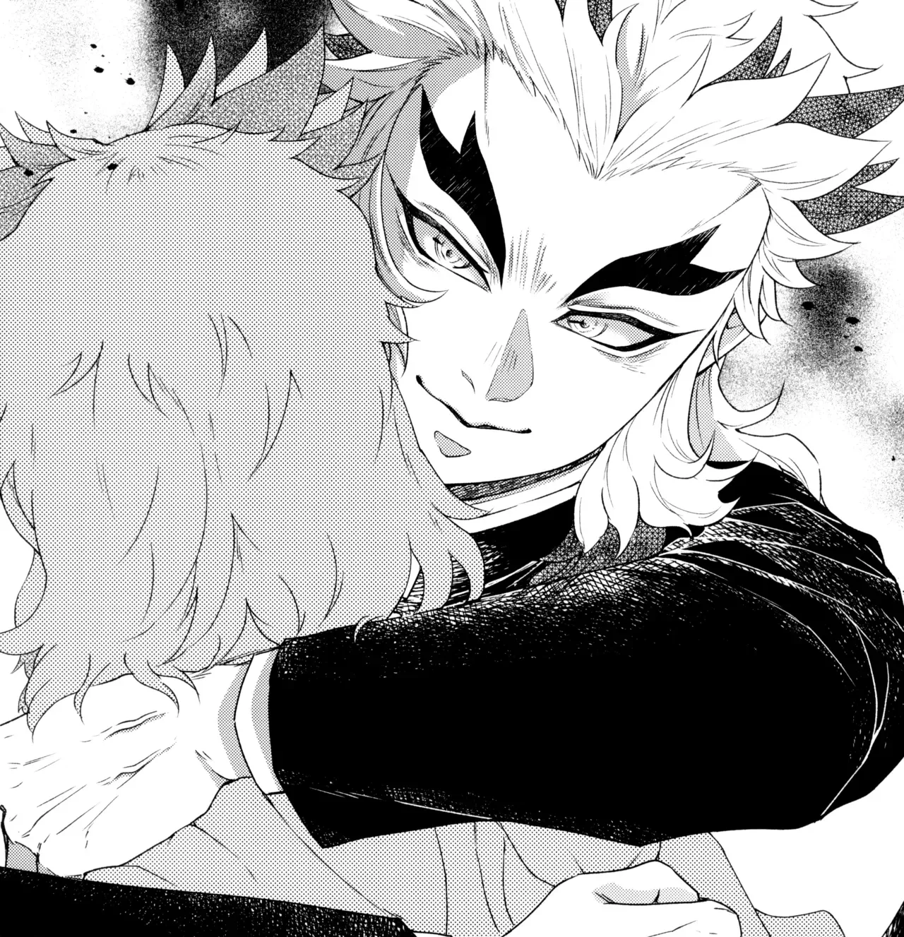 【BL漫画 鬼滅の刃】性の悩みを兄である煉獄杏寿郎に打ち明けた煉獄千寿郎が夢精しないように兄にエスコートされて初めて射精させられちゃう禁断ボーイズラブエッチ43