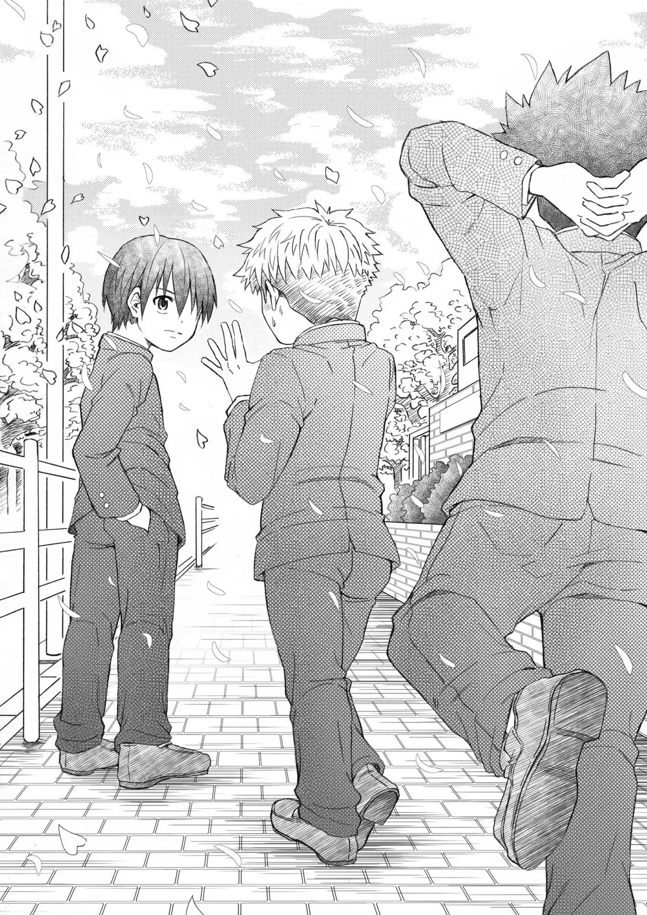 【BL漫画】野球部に入部しようと部室にやってきた新入生の男子生徒3人が入部テストで服を脱がされ恥じらいながらも部員たちの命令に従うボーイズラブエッチ45