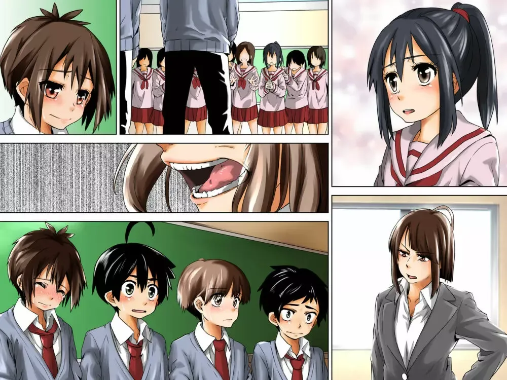 男子奴隷プログラムが始まった学校で選抜されたイケメン男子学生がみんなの前で裸にされて女性生徒たちに好き勝手カラダを弄ばれちゃうドキドキ痴女プレイ100