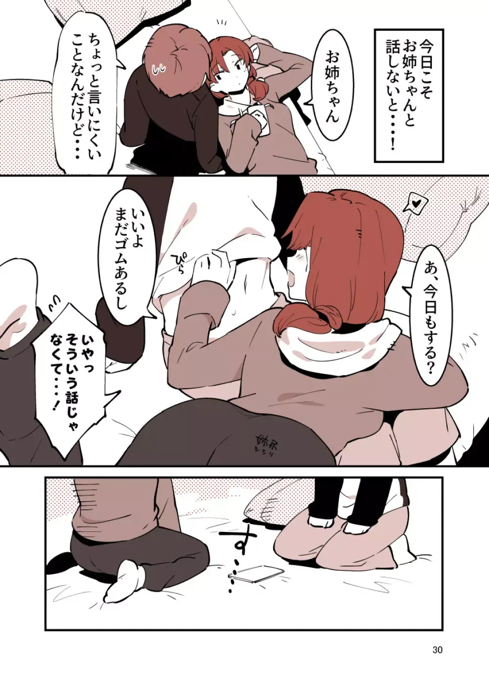 綺麗で可愛いお姉ちゃんと禁断の行為をしてしまっているショタ弟クンがイケナイと思いながらも姉の誘惑しに負けて何度も一線を越えちゃうイチャラブ近親相姦エッチ30