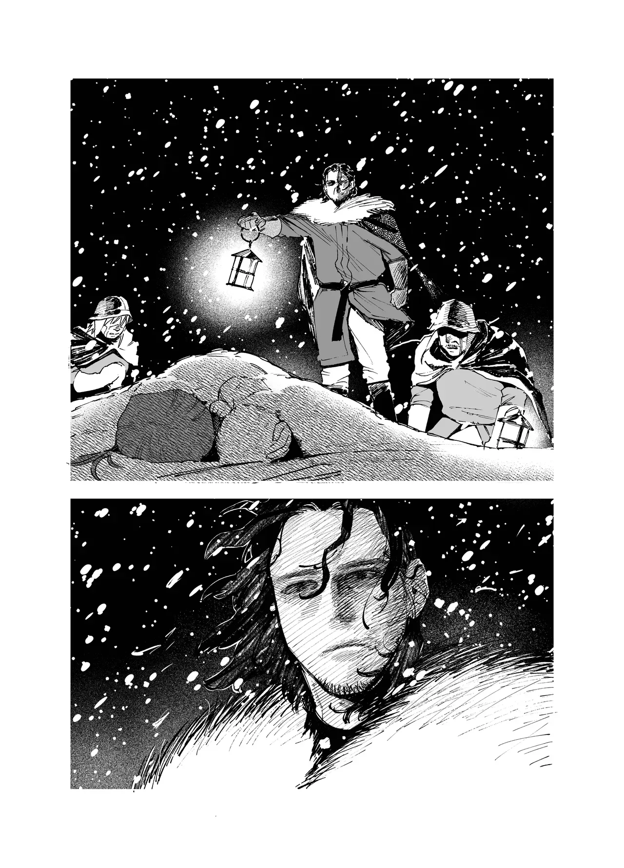 雪に囲まれた山小屋でイケメン狩人とひっそり共同生活をする都から逃げた美人娼婦が都に共に向かうことを命じられ過去を清算してもらい愛し合うラブエッチ7