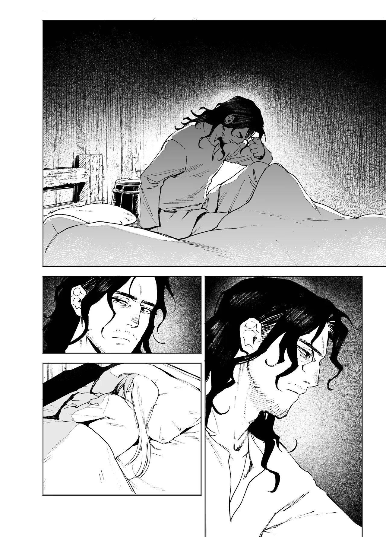 雪に囲まれた山小屋でイケメン狩人とひっそり共同生活をする都から逃げた美人娼婦が都に共に向かうことを命じられ過去を清算してもらい愛し合うラブエッチ8