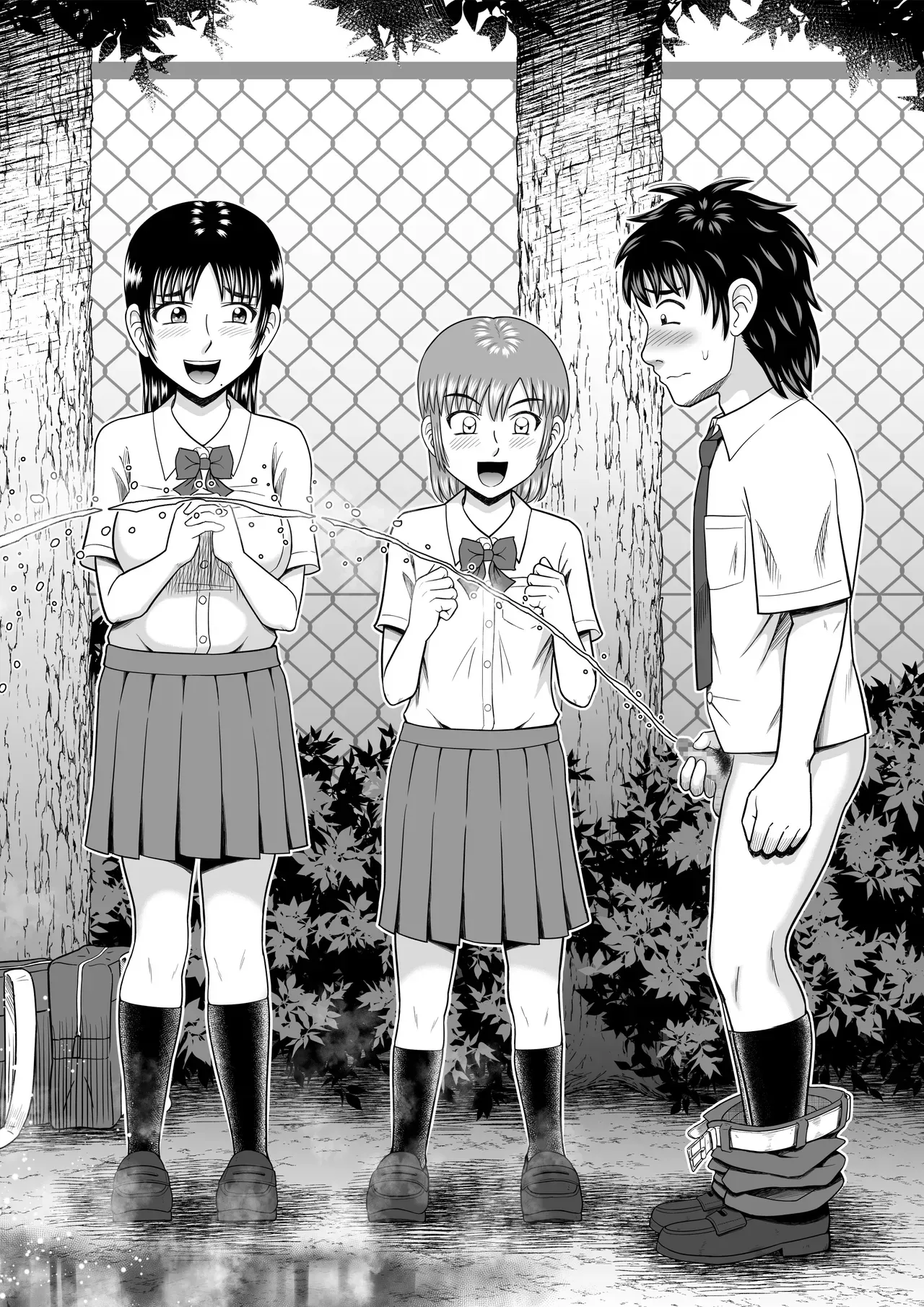 授業中におっぱいを見てることを指摘された男子学生が同じクラスの女子にちんこを見せるように要求され恥辱を受けちゃう羞恥プレイ57