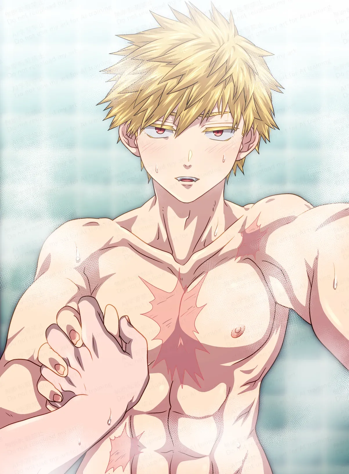 【BL漫画 僕のヒーローアカデミア】爆豪勝己と一緒にお風呂に入りながら誕生日を祝ってもらった轟焦凍が求められるがままボーイズラブエッチ18