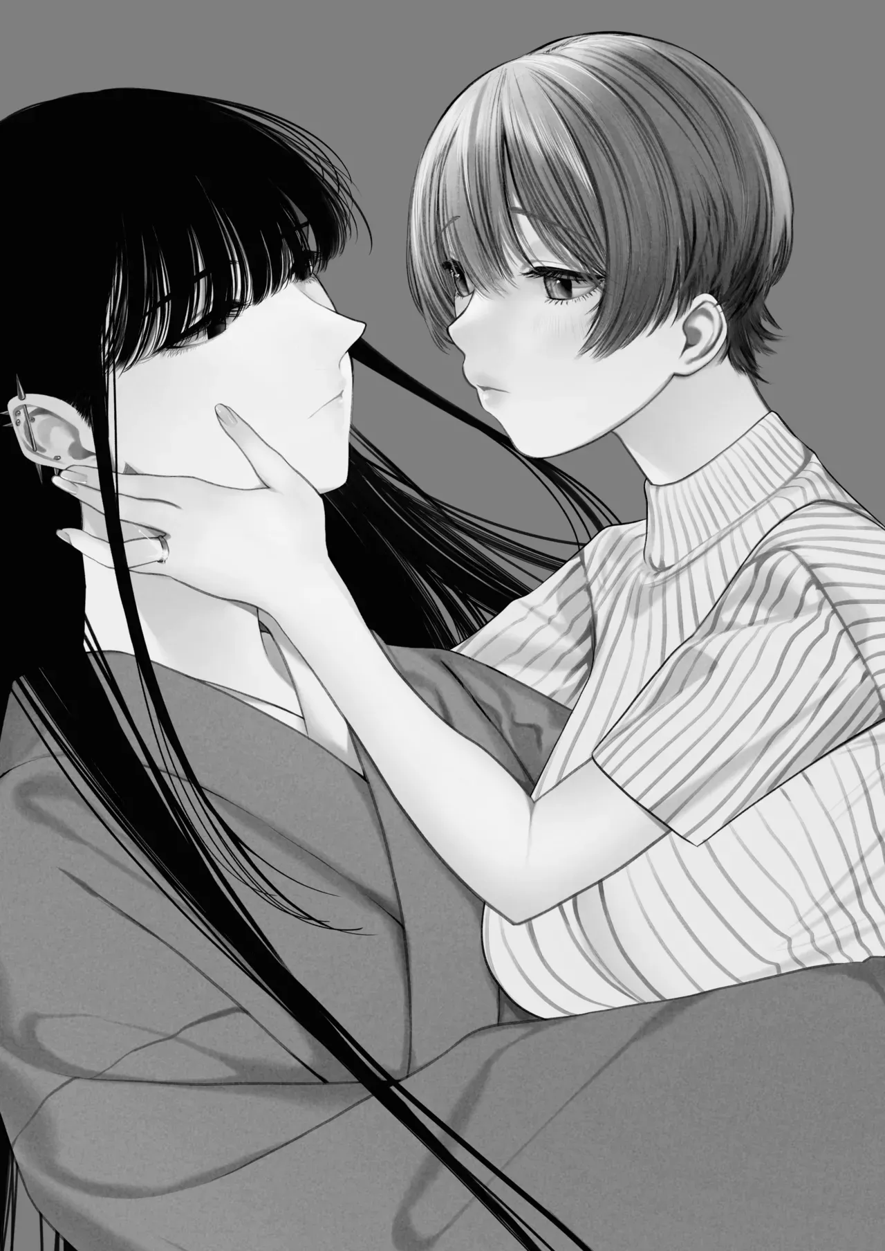 【レズ漫画】旦那の実妹と綺麗な奥さんが氷菓をシェアする事になりキスして二人だけの昼さがりに秘密の時間が始まるドキドキ不倫レズエッチ3